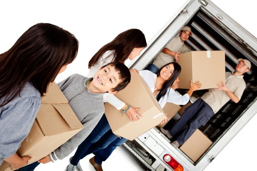 Van loading support for a move in South Kensington