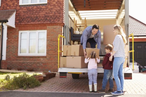 Moving team providing careful removal services in South Kensington