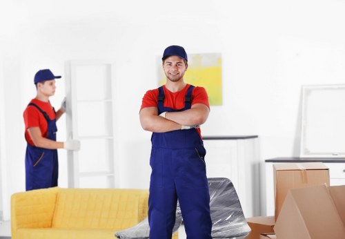 Crew loading furniture for a South Kensington house or flat move