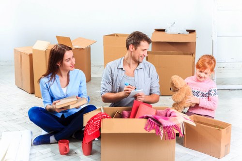 Removal team preparing a South Kensington move with careful planning