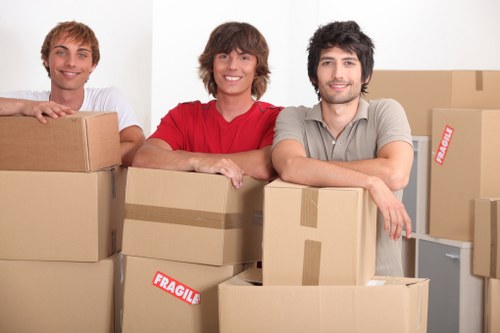 Careful packing and loading for a South Kensington home move