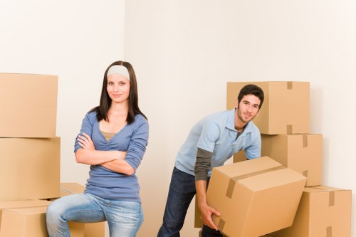 Careful furniture handling in a South Kensington property