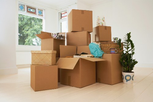 Careful handling of boxes during same day removals in South Kensington