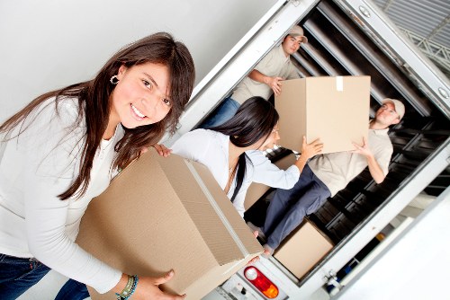 Team collecting household furniture from a Southkensington property