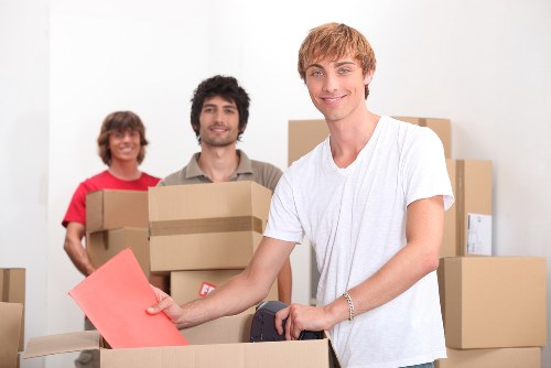 Protective handling of belongings during a South Kensington move